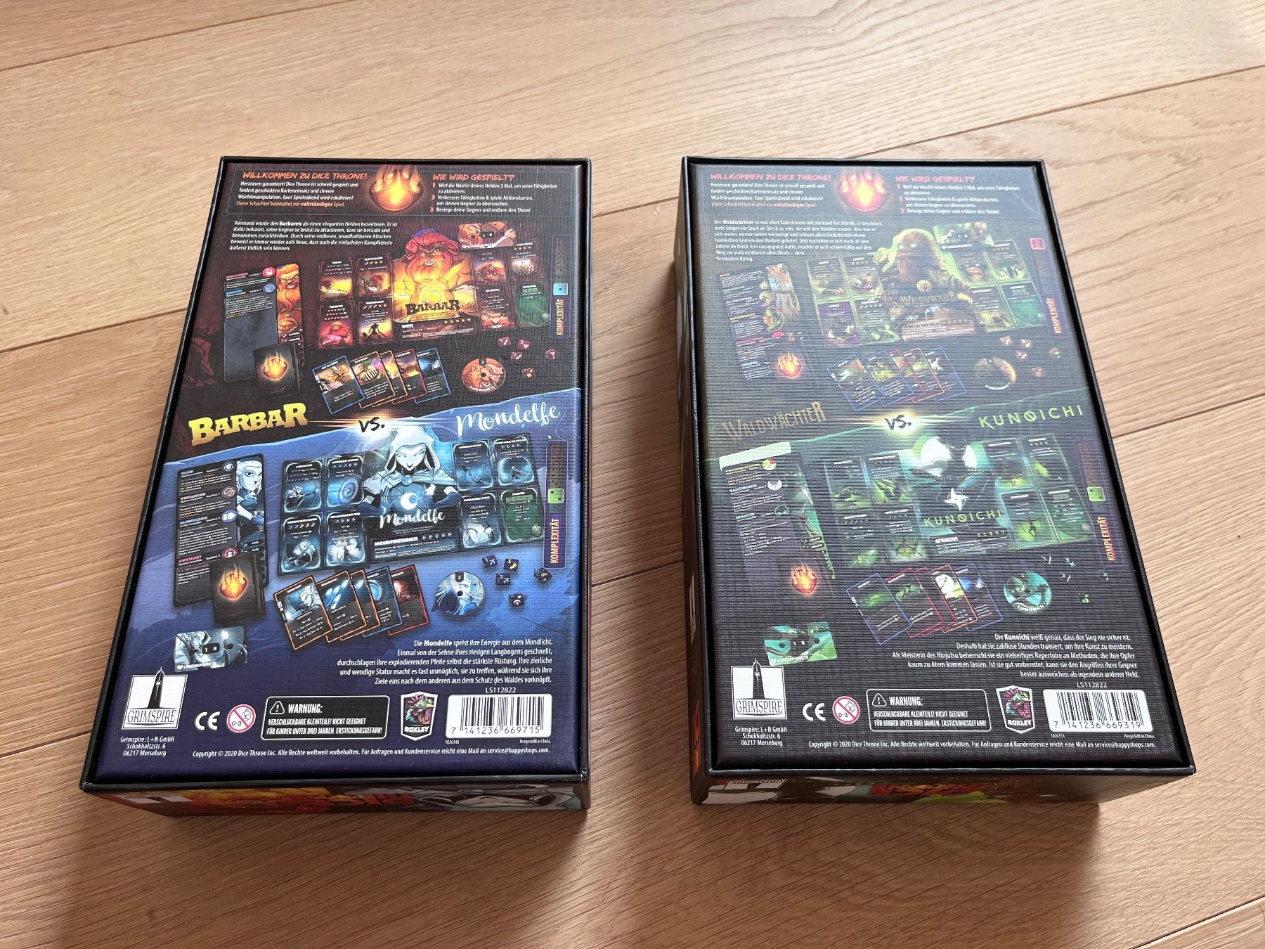 Spiele: Dice Throne - Barbar, Mondelfe, Waldwächter & Kunoichi – Neu (gemäss Beschreibung) aus Brig von Tobijo 1