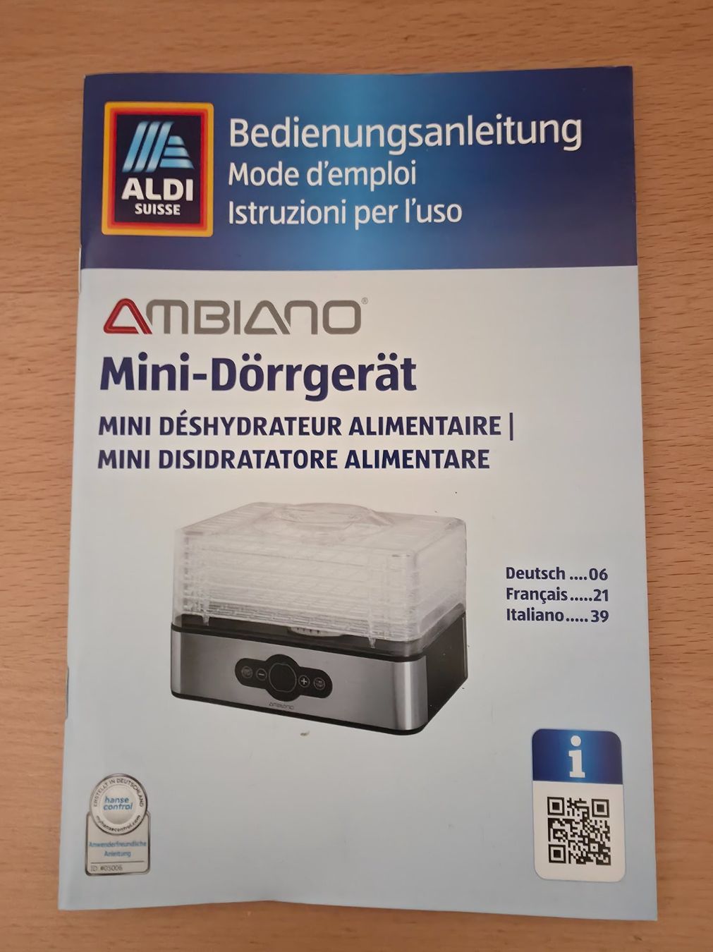 Ambiano Elettrodomestici da cucina: Dörrgerät Ambiano, mit Timer, neuwertig – Usato da Waltenschwil venduto da Frederik0 2