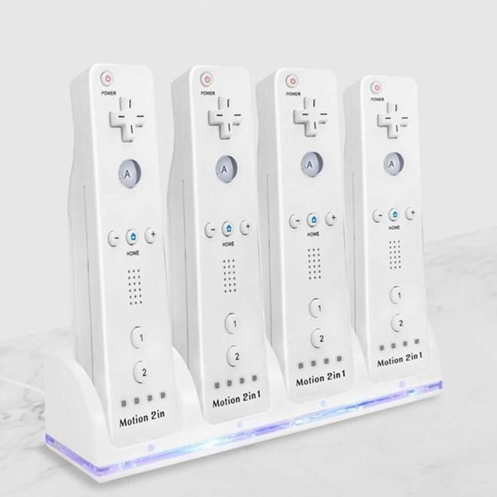 Caricabatterie: Nintendo Wii Remote Ladestation + 4 Akku – Nuovo (secondo la descrizione) da Thun venduto da Top32