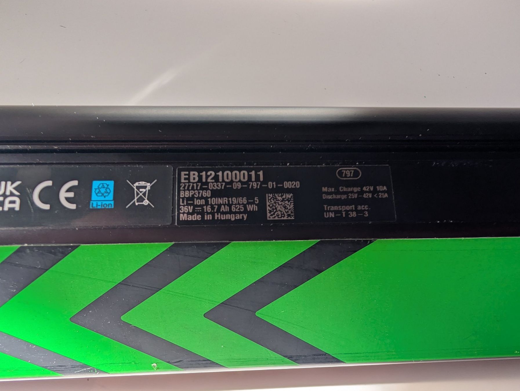 Bosch Batterie: Bosch PowerTube 625 Wh Horizontal – Usato da Tiefencastel venduto da Campos81 2