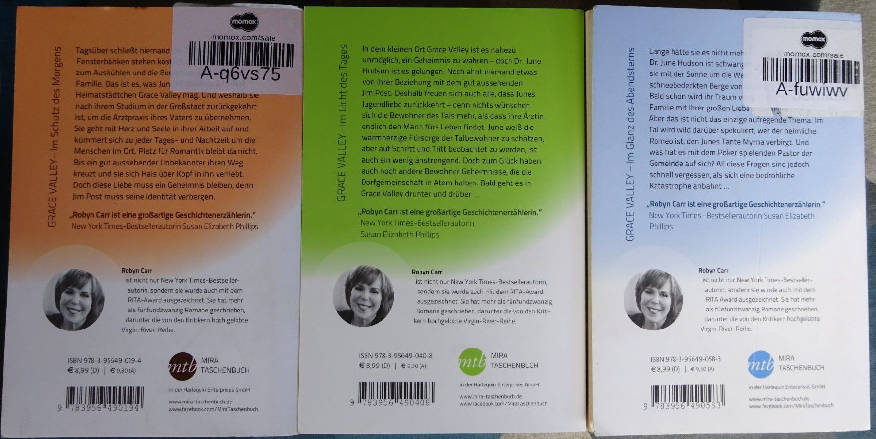 Bücher: 3 Bücher von Robyn Carr - "Grace Valley" – Gebraucht aus Bern von Hero2.0 1