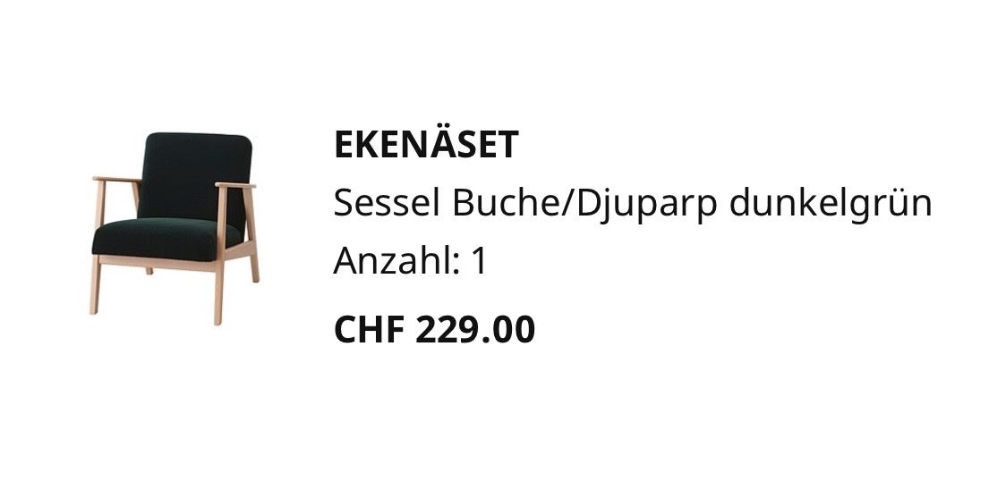 Ikea Sessel: Sessel Ikea – Gebraucht aus Zürich von SHOPPY02 1