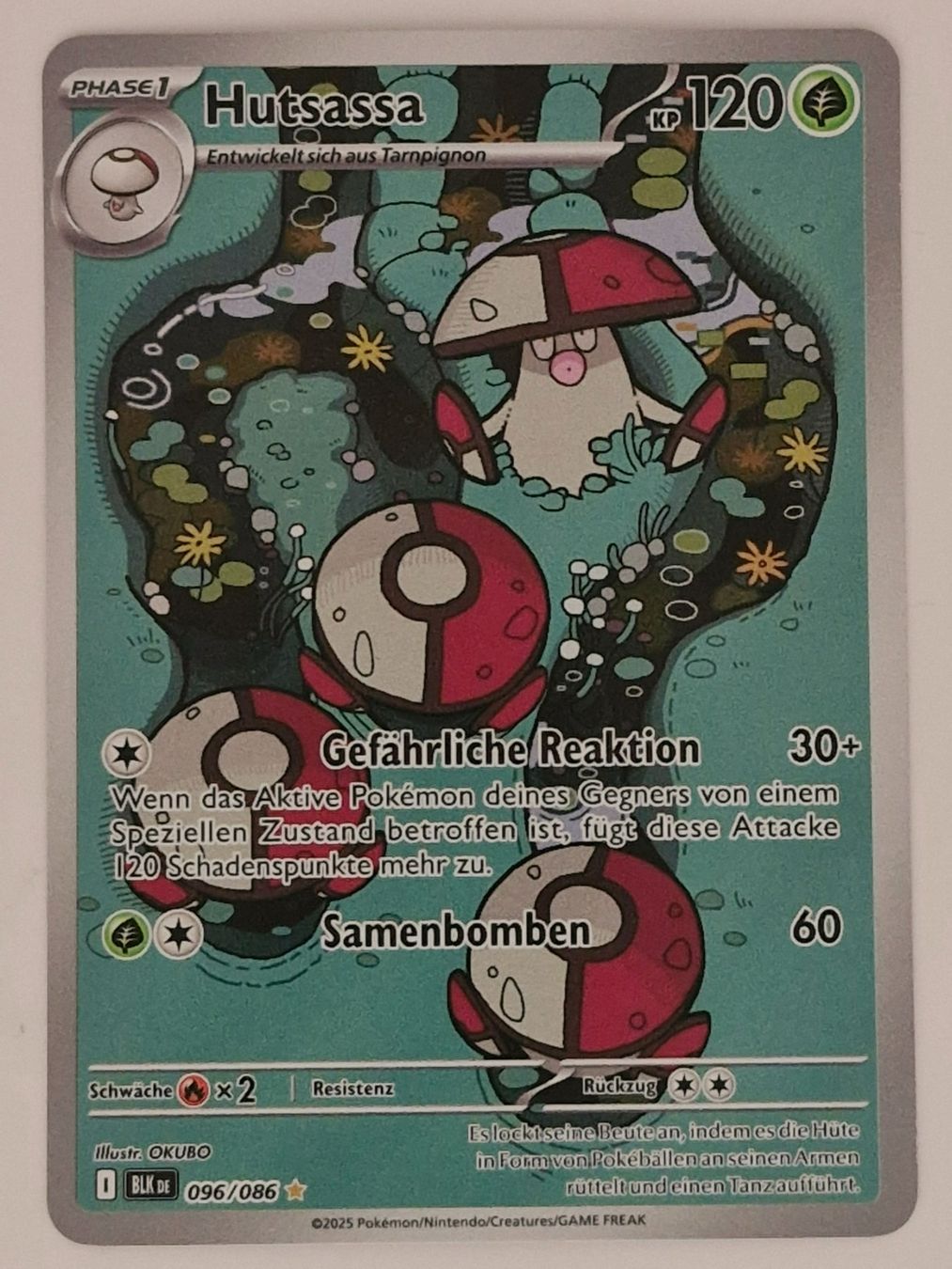 Pokémon Carte collezionabili: Hutsassa / Amoonguss / Schwarze Blitze / BLK 096 – Nuovo (secondo la descrizione) da Arni AG venduto da PokemonCardsStore