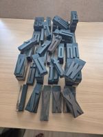 Holzbuchstaben Vintage aus Druckerei Lettern 10 cm  74 Stück