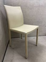 Chair leather off-white creme🤍Einzel Stuhl Leder cremeweiss