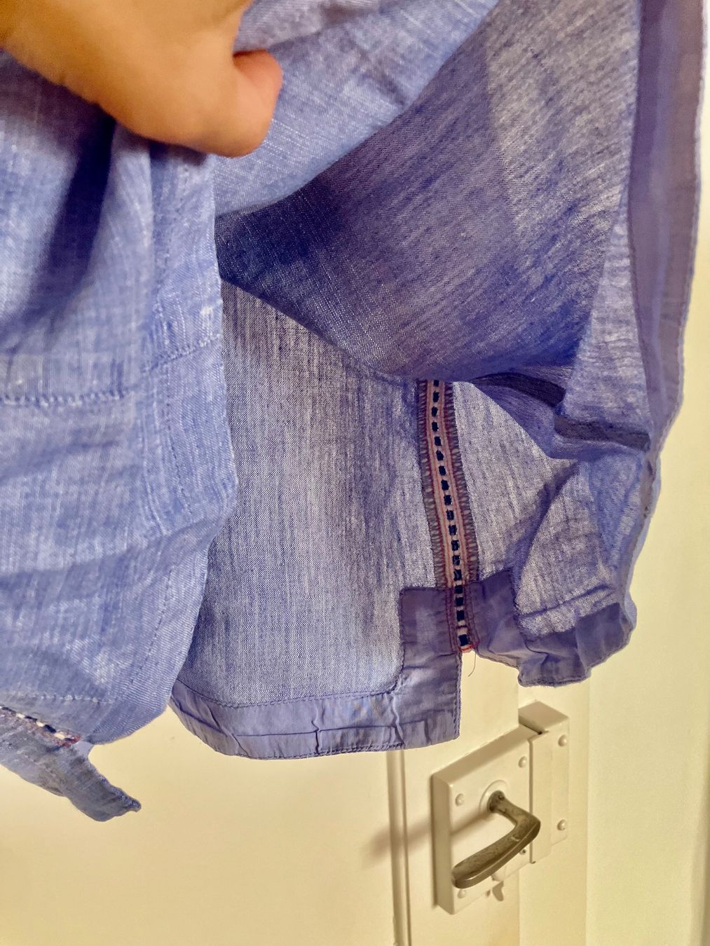 J.Crew Top: Blaues J. Crew Top aus Leinen, Gr. 0 – Usato da Zürich venduto da mou_j96c 5
