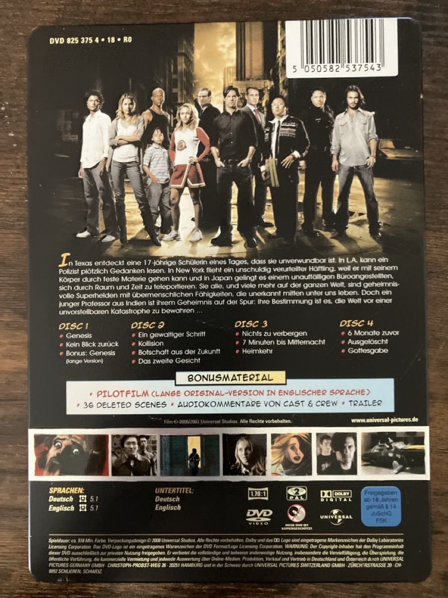 Tutti i DVDs: Heroes Staffel 1.1 DVD – Usato da Glarus venduto da Jhuber78 1