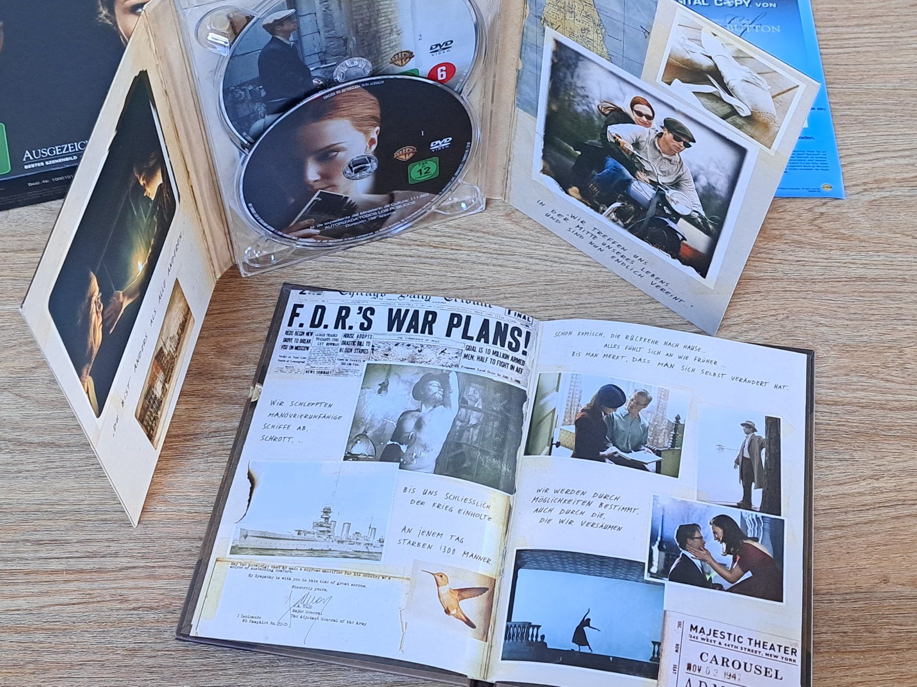 Alle DVDs: Der Seltsame Fall des Benjamin Button, Boxset 2 DVDs+Booklet – Gebraucht aus Unterseen von Kanica 8