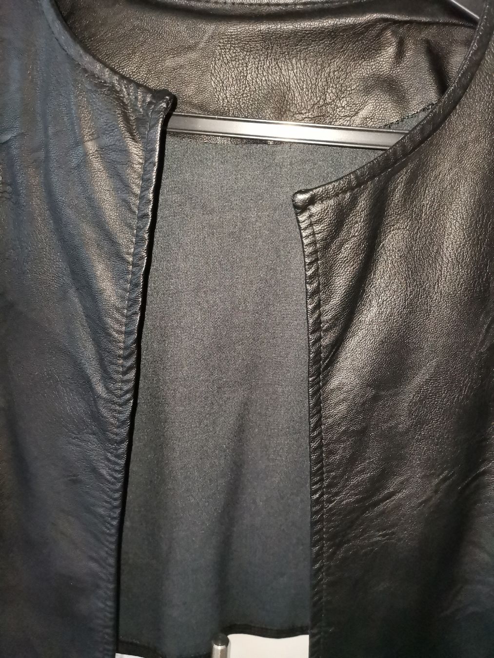 Giacche: Schwarze Jacke im Leder Look - One size – Nuovo (secondo la descrizione) da basel venduto da lupettone 1