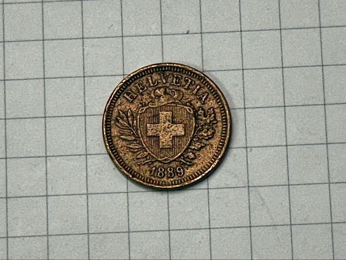 Tutti le monete: Schweiz 1 Rappen 1889  – Usato da Zürich venduto da daki81