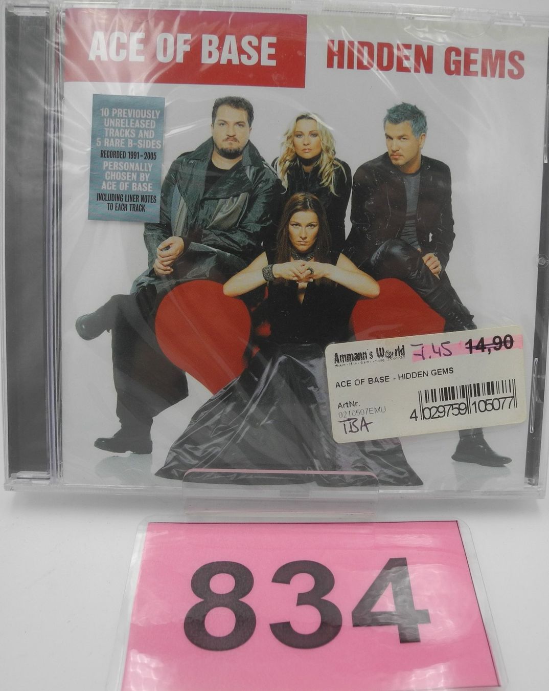 CD: CD Ace of Base "Hidden Gems" Nr. 834 – Nuovo e nell'imballaggio originale da Kottwil venduto da Crazyrolf