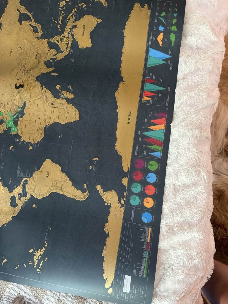 Cartoline: Carte du monde à gratter  – Usato da Le Locle venduto da Mayd_h 3