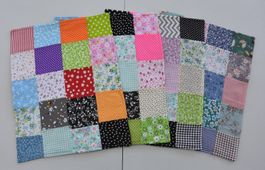 Patchwork-Tischset mit beidseitigen Motiven in div. Farben