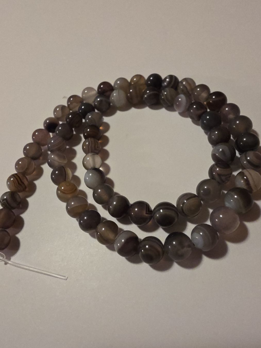 Minerali & Pietre curative: Sardonyx Botswana 6mm. Strang – Nuovo e nell'imballaggio originale da Menziken venduto da Mirager