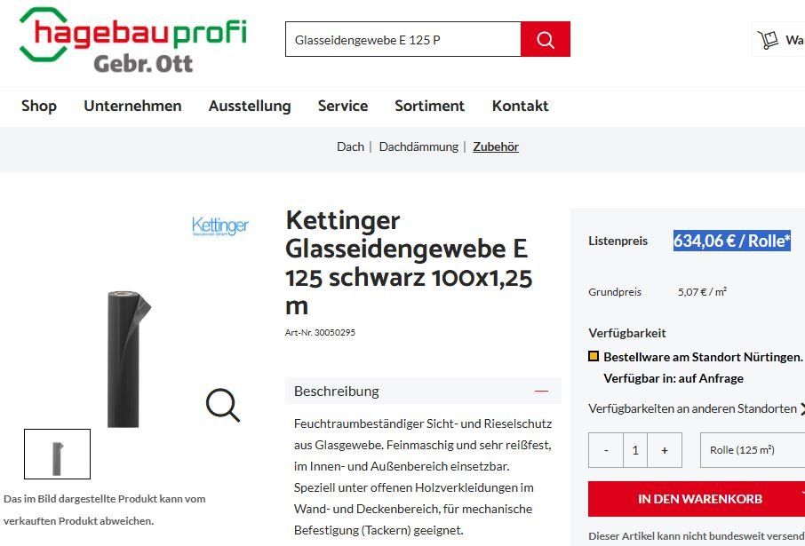 Lackretusche & Schutzfolien: Glasseidengewebe E125P für Lärmschutzwand – Neu (gemäss Beschreibung) aus Leuzigen von kweb53 7