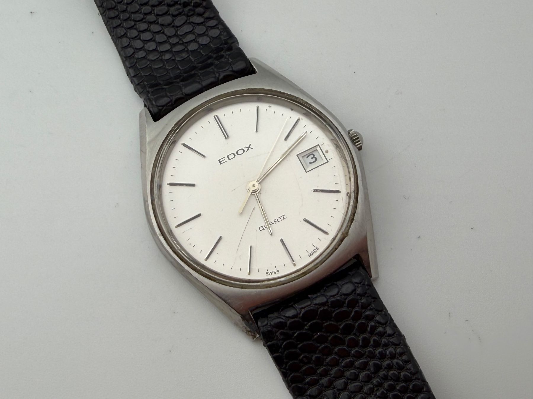 Edox Orologi: Vintage EDOX Herrenuhr läuft – Usato da Biel/Bienne venduto da MrP_WatchesBiel 1
