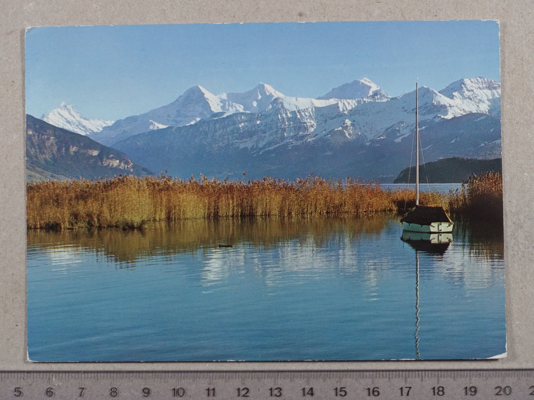Cartoline postali: Thunersee, 1967, Eiger, Mönch, Jungfrau – Usato da Lenzburg venduto da fh1