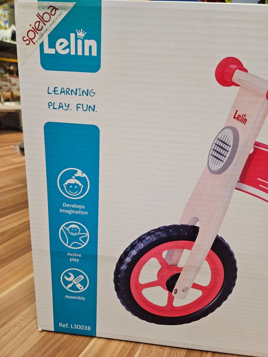 Mini Bike: Laufrad Spielba Holz rot – Nuovo e nell'imballaggio originale da Schwarzenburg venduto da flamingo1970 1