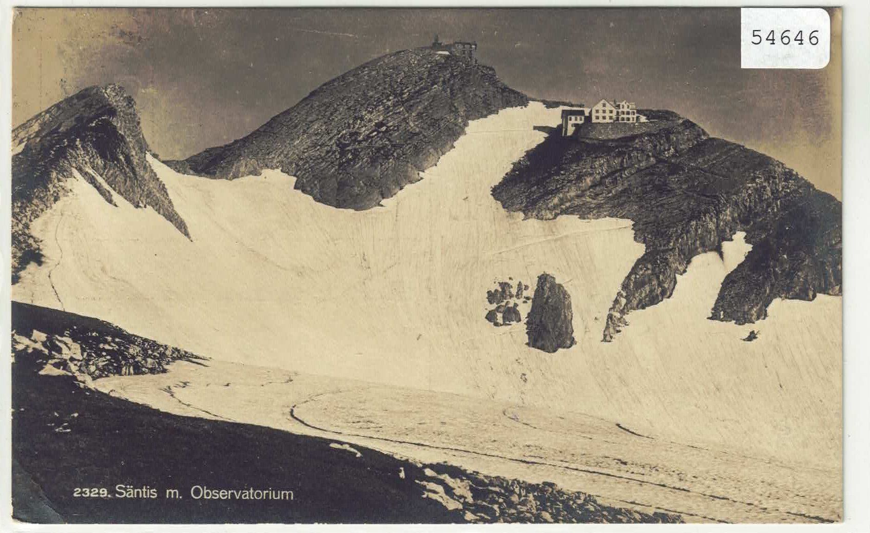 Cartoline postali: Säntis - Hotel und Observatorium – Usato da Ettingen venduto da Kartenplanet