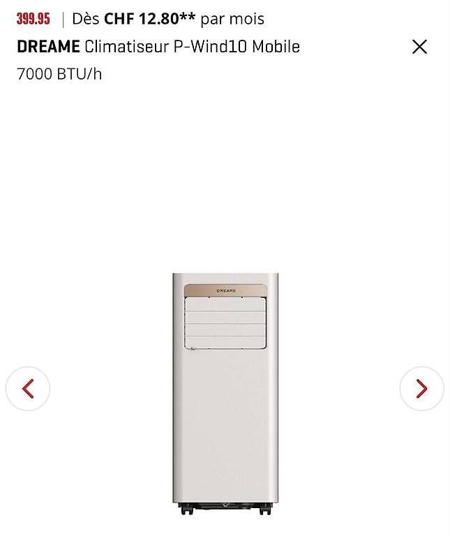 Climatiseurs: Climatiseur DREAME P-Wind10 Mobile – Neuf (Voir description) à Frinvillier par Ju_mr 1