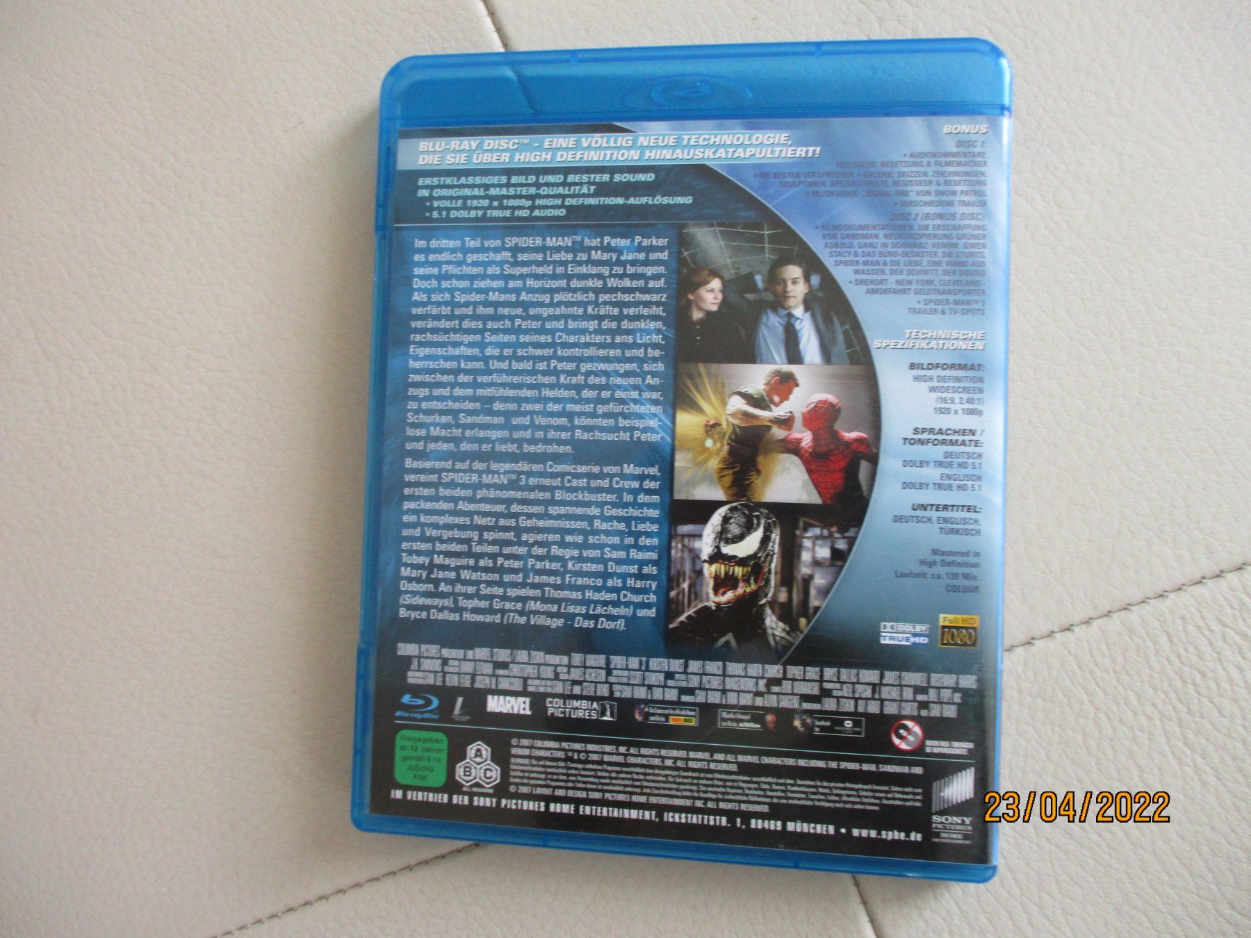 Tutti i DVDs: Spider-Man 3 – Usato da Liestal venduto da Disc-Point 1