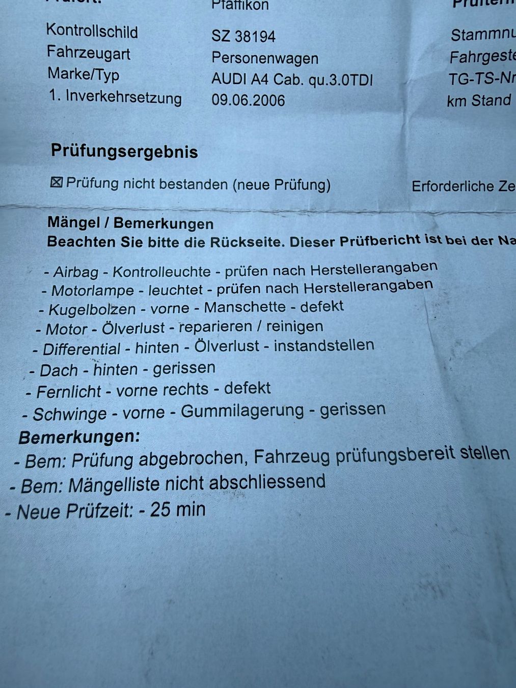 Audi Automobili: AUDI A4 3.0TDI  ASB Motor Handschalter – Usato da Uznach venduto da Tfsi 5
