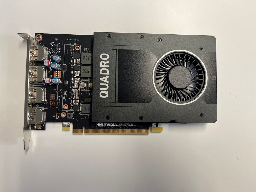 Carte graphique NVIDIA Quadro P2200 – 5 Go GDDR5X – Très bon état Je vends une carte