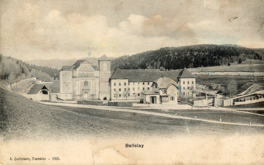 Cartoline postali: Bellelay   BE      um  1 9 1 2 – Usato da Brig venduto da Valcards54