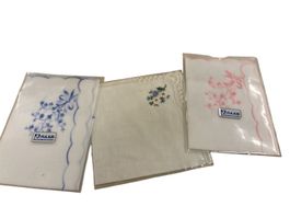 Vintage - 3 Taschentücher, original verpackt