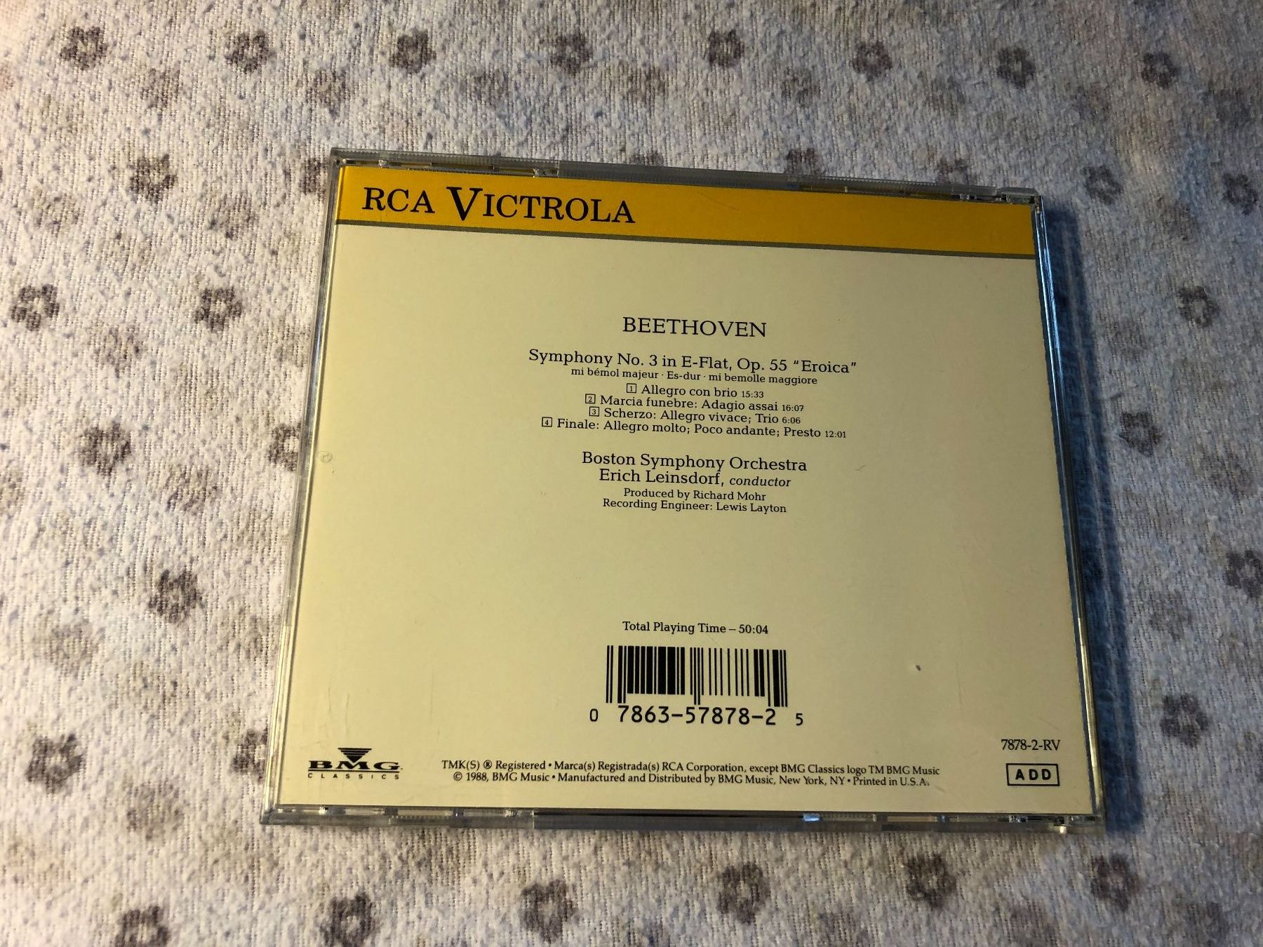 CD: Beethoven - Sinfonie Nr. 3 "Eroica" CD – Usato da Schübelbach venduto da Bemafaja 1