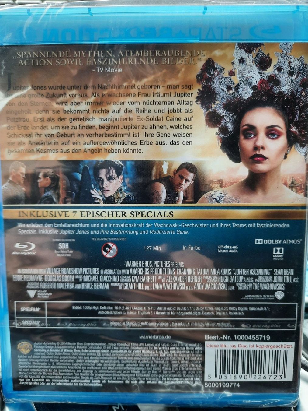 Tutti i DVDs: Blu-ray: Jupiter Ascending – Nuovo e nell'imballaggio originale da Eiken venduto da Lashar 1
