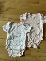 Body kurzarm 2er Pack Grösse 68 Weiss/Rosa gebl.