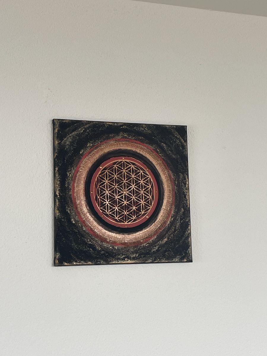 Dipinti: Blume des Lebens Acrylbild auf Leinwand – Nuovo (secondo la descrizione) da Römerswil LU venduto da Schuerchl 2