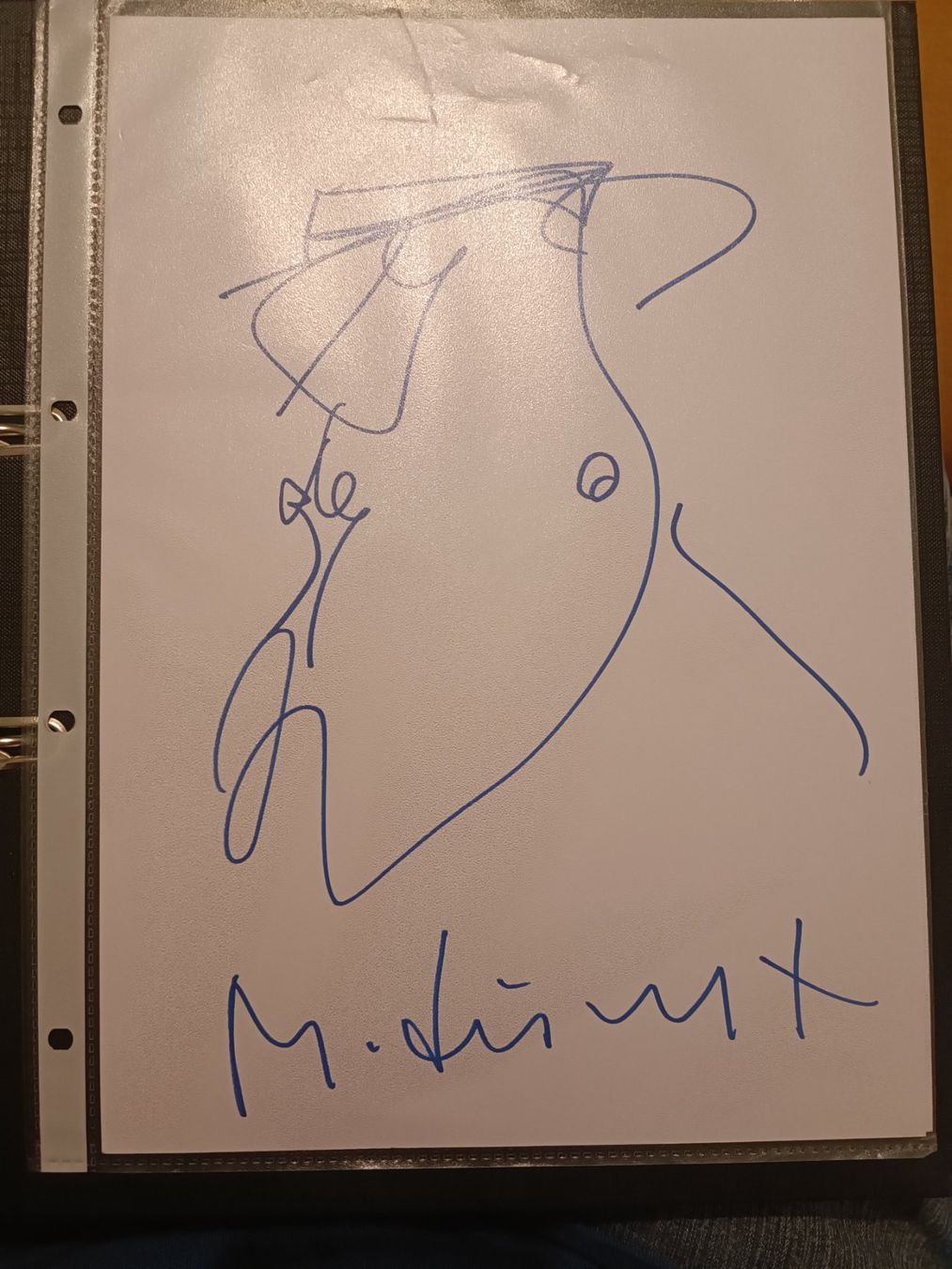 Autografi: Markus Lüpertz - signierte Zeichnung – Usato da Menziken venduto da Artographs