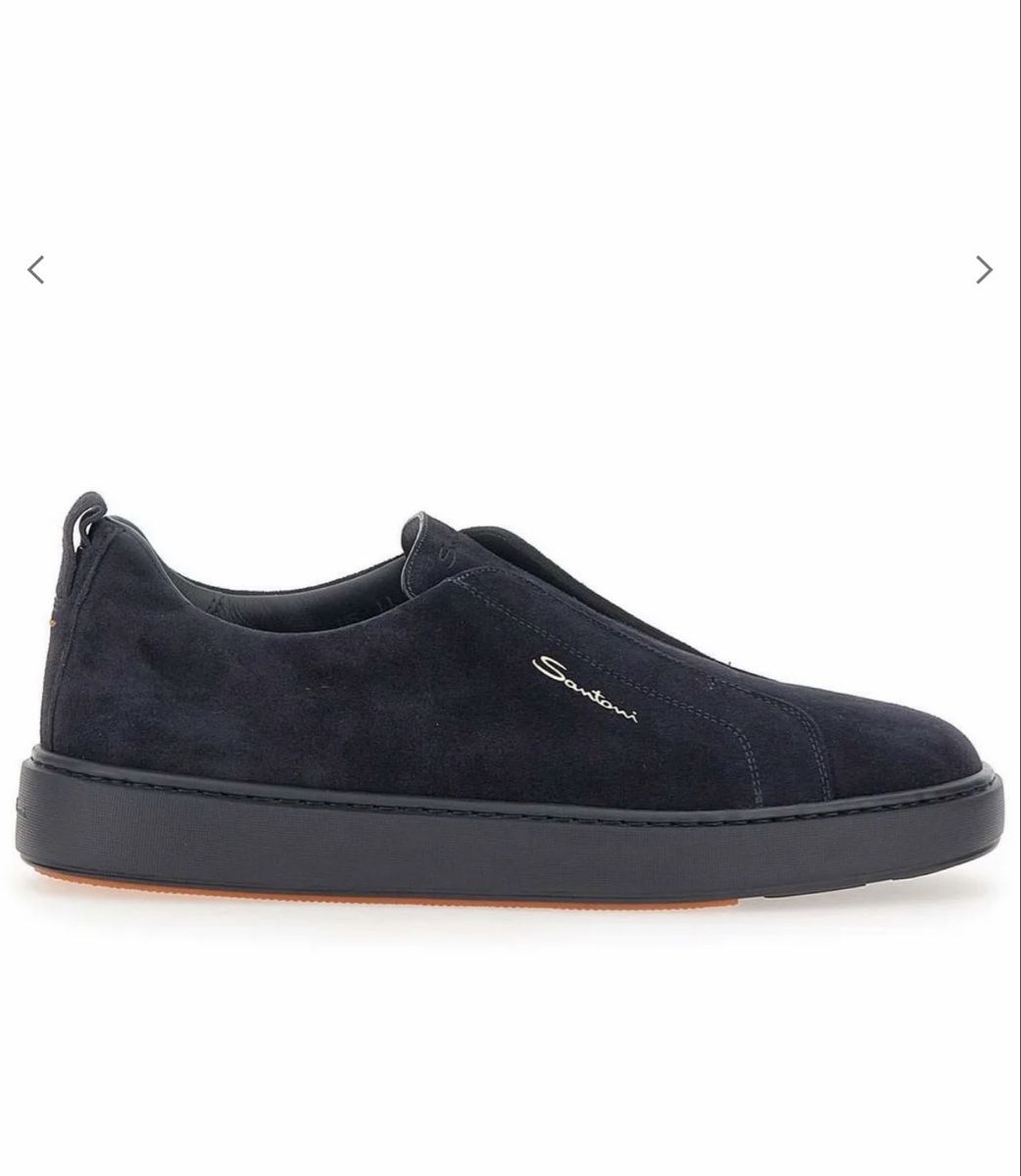 Santoni Scarpe da uomo: Santoni blue suede slip on Gr 41 – Nuovo (secondo la descrizione) da Jona venduto da Ensign2