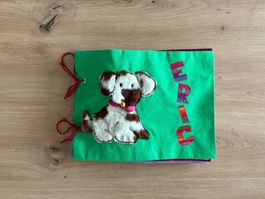 🐶🐶 NEU Weiches Buch Babybuch handgenäht handmade gross