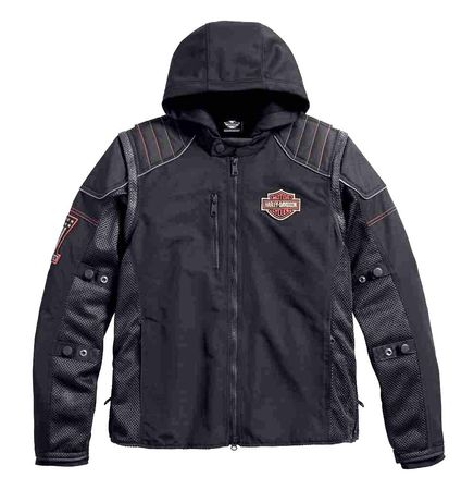Harley-Davidson Men's Sully 3-IN-1 Convertible Riding Jacket