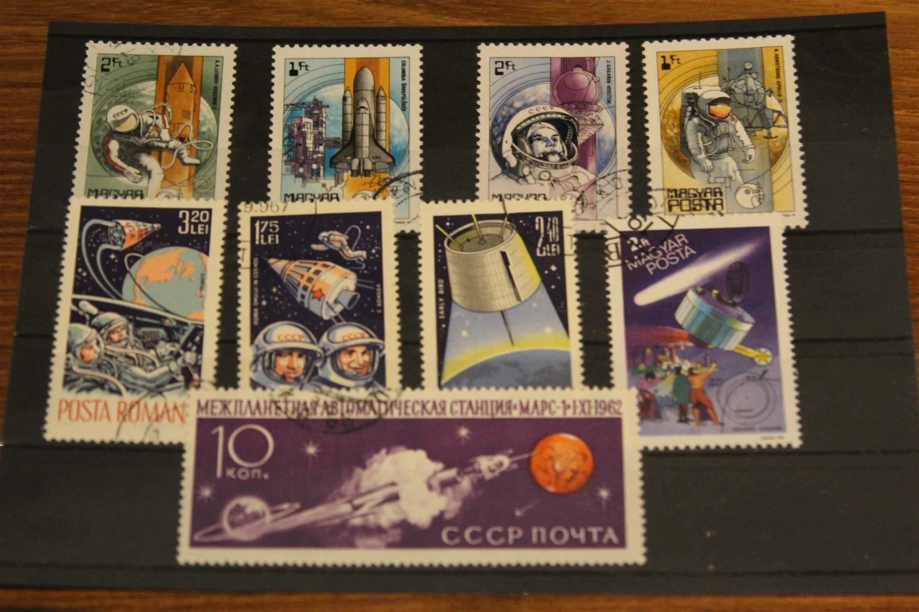 Alle Briefmarken: 4 Steckkarten - Weltall – Gebraucht aus Reinach BL von Haexli_46 3