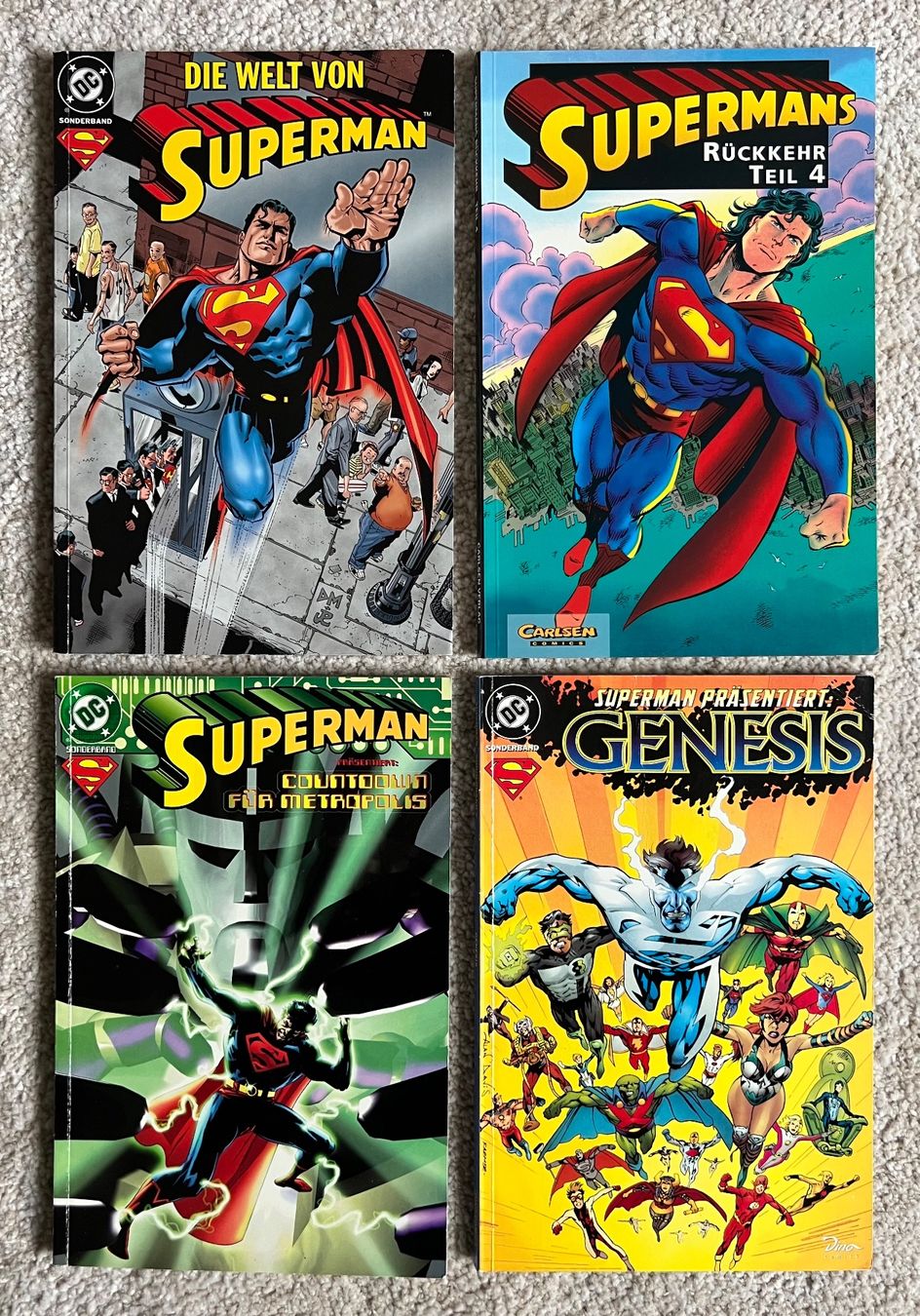 Fumetti: 4 x SUPERMAN Sonderbände / DC-Comics – Usato da Bösingen venduto da KIEL_COMICS