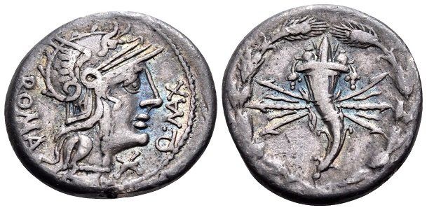 Alle Münzen: Roman Republic. Q. FABIUS MAXIMUS silver denarius – Gebraucht aus La Sarraz von classicworldcoins