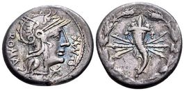 Roman Republic. Q. FABIUS MAXIMUS silver denarius