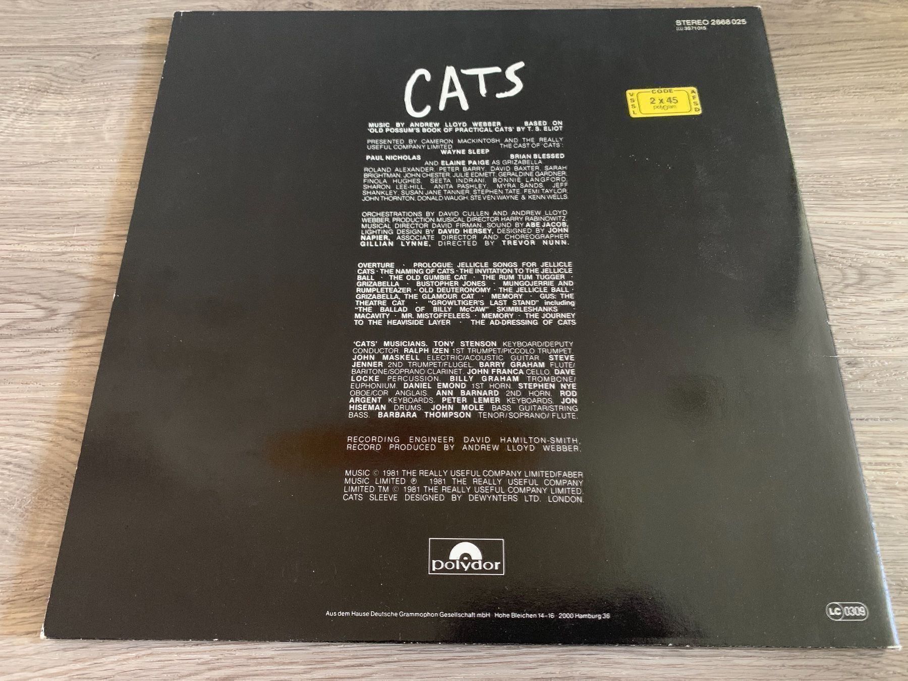 Dischi in vinile: CATS Doppel LP – Usato da Regensdorf venduto da Spyke55 2