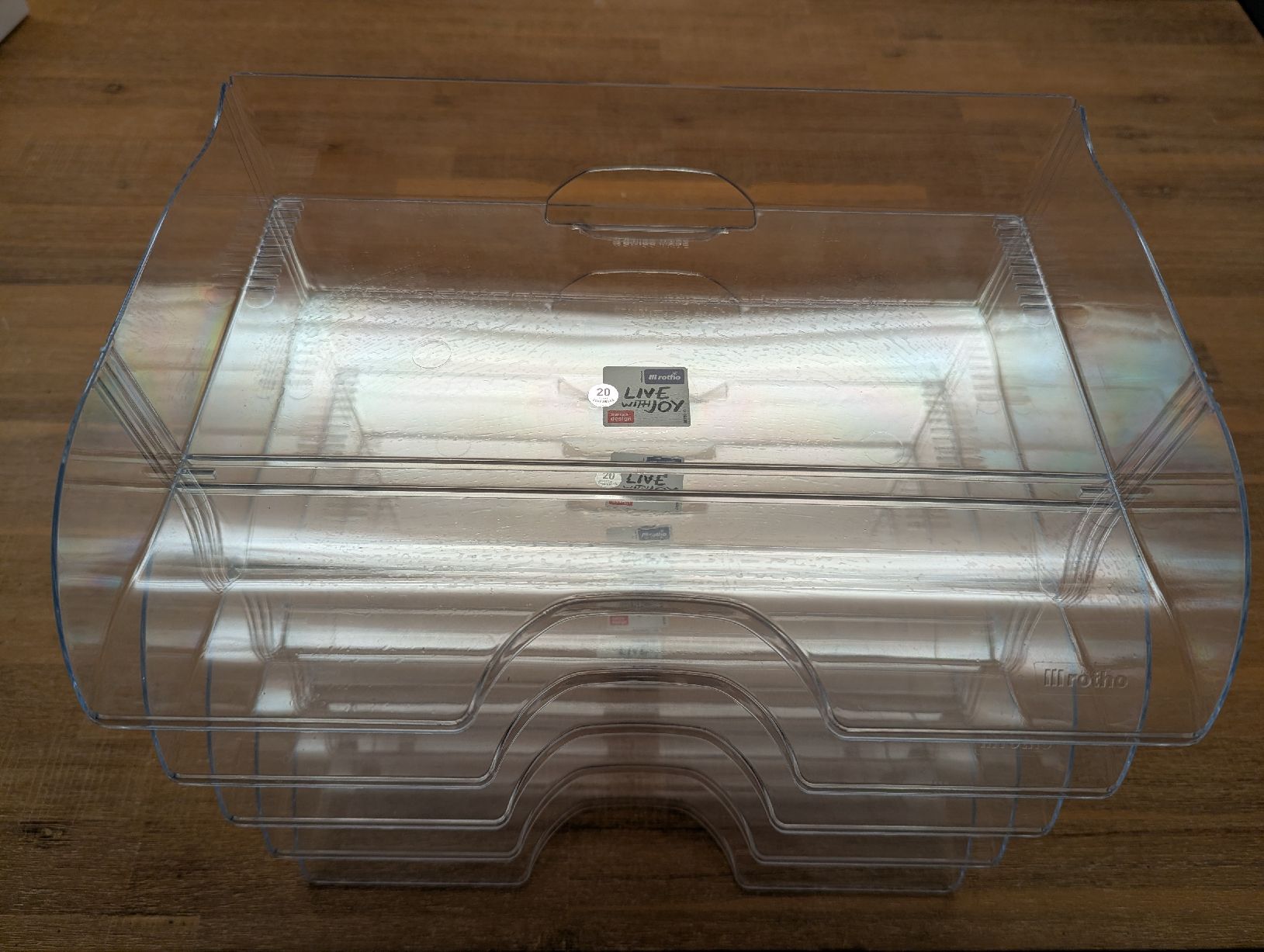 Raccoglitori: Set: 5x A4 Ablagefach stabelbar transparent  – Usato da Bern venduto da q-destry 2