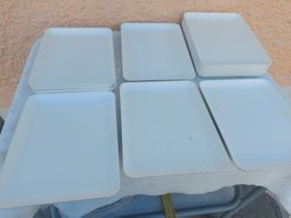 Tablett Kunststoff Rechteckig, Serviertablett 22x29cm SET14S