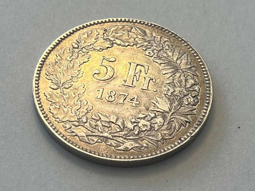 Toutes les monnaies: 5 Franken 1874 B. – D'occasion à Tägerwilen par Beata1sager 3