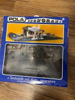 POLA H0 Szenorama 100 Tankstelle m. Autoreparatur OVP