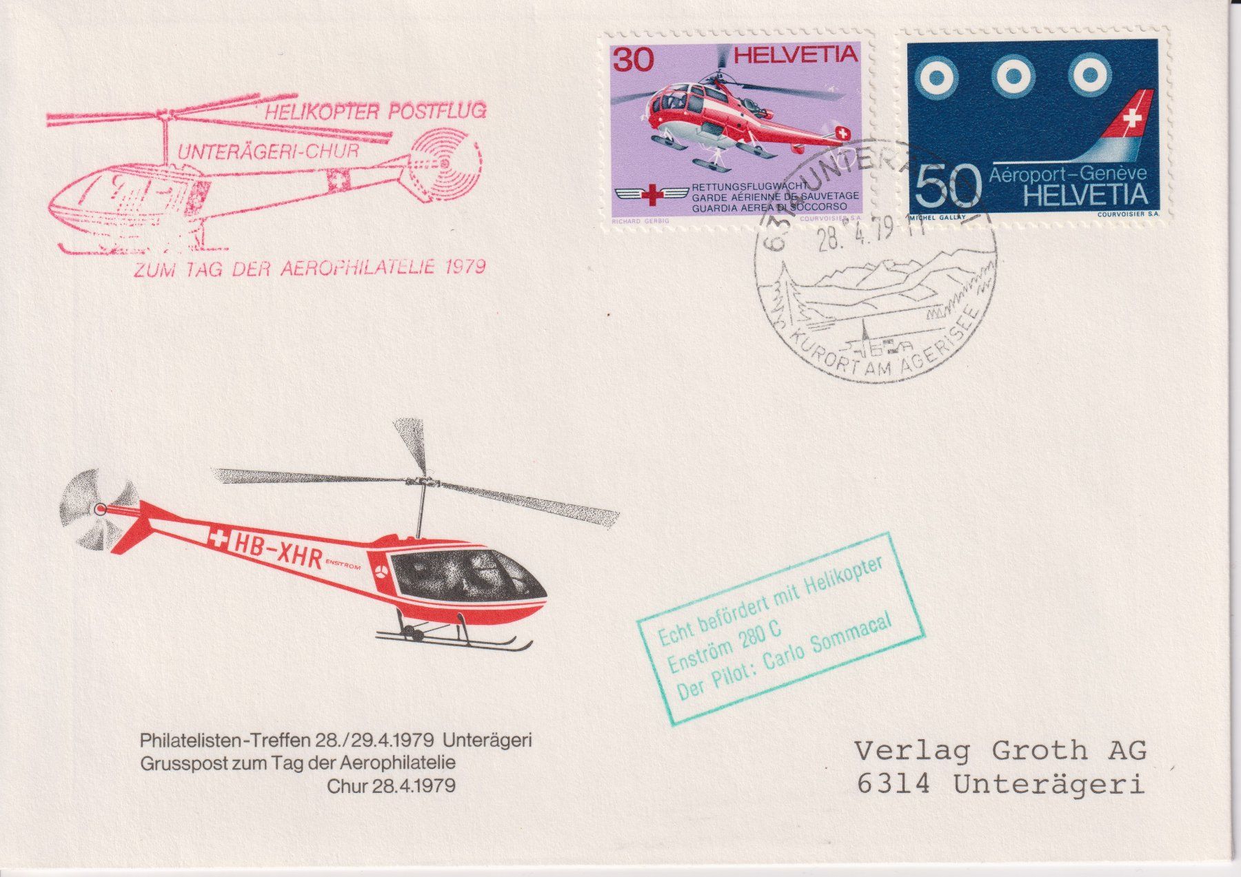 Alle Briefmarken: Helikopter-Post – Gebraucht aus Bellach von qsearch