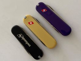 3 Victorinox Classic SWISSAIR Sackmesser Couteau Aviatik
