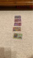 Lot de 5 cartes autocollantes holographiques vintage