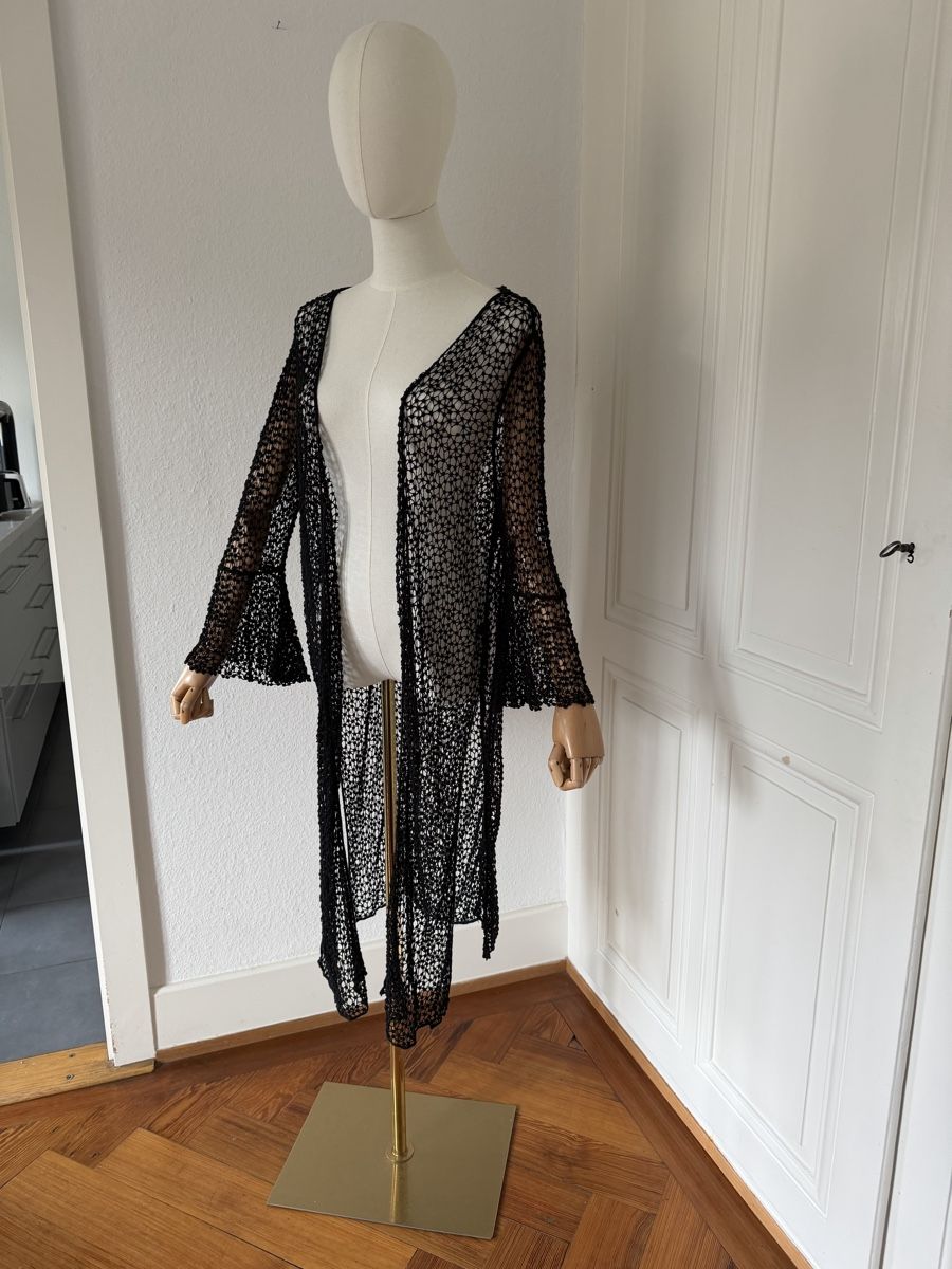Tuniche: Black Crochet cover up - Perfect for Summer – Usato da Genève venduto da nba_l98n 2